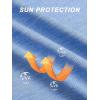 imageMAGCOMSEN Womens Hoodie Shirts UPF 50 UV Protection Long Sleeve Sun Shirt Fishing Hiking Athletic Shirts with Thumb HoleLight Blue