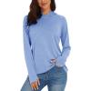 imageMAGCOMSEN Womens Hoodie Shirts UPF 50 UV Protection Long Sleeve Sun Shirt Fishing Hiking Athletic Shirts with Thumb HoleLight Blue