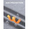 imageMAGCOMSEN Womens Hoodie Shirts UPF 50 UV Protection Long Sleeve Sun Shirt Fishing Hiking Athletic Shirts with Thumb HoleLight Grey