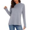 imageMAGCOMSEN Womens Hoodie Shirts UPF 50 UV Protection Long Sleeve Sun Shirt Fishing Hiking Athletic Shirts with Thumb HoleLight Grey