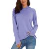imageMAGCOMSEN Womens Hoodie Shirts UPF 50 UV Protection Long Sleeve Sun Shirt Fishing Hiking Athletic Shirts with Thumb HoleLight Purple