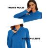 imageMAGCOMSEN Womens Hoodie Shirts UPF 50 UV Protection Long Sleeve Sun Shirt Fishing Hiking Athletic Shirts with Thumb HoleMedium Blue
