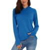 imageMAGCOMSEN Womens Hoodie Shirts UPF 50 UV Protection Long Sleeve Sun Shirt Fishing Hiking Athletic Shirts with Thumb HoleMedium Blue