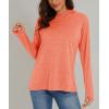 imageMAGCOMSEN Womens Hoodie Shirts UPF 50 UV Protection Long Sleeve Sun Shirt Fishing Hiking Athletic Shirts with Thumb HoleOrange