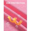 imageMAGCOMSEN Womens Hoodie Shirts UPF 50 UV Protection Long Sleeve Sun Shirt Fishing Hiking Athletic Shirts with Thumb HolePink