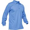 imageMAGCOMSEN Mens Polo Shirts 3 Button Quick Dry Performance Long Sleeve Tactical Shirts Pique Jersey Golf ShirtLightblue