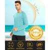 imageMAGCOMSEN Mens Long Sleeve Shirts UPF 50 UV Sun Protection Athletic Shirts for Hiking Running Workout Rash GuardAqua Blue