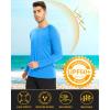 imageMAGCOMSEN Mens Long Sleeve Shirts UPF 50 UV Sun Protection Athletic Shirts for Hiking Running Workout Rash GuardAzure