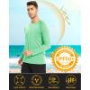imageMAGCOMSEN Mens Long Sleeve Shirts UPF 50 UV Sun Protection Athletic Shirts for Hiking Running Workout Rash GuardBeach Glass