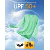 imageMAGCOMSEN Mens Long Sleeve Shirts UPF 50 UV Sun Protection Athletic Shirts for Hiking Running Workout Rash GuardBeach Glass