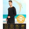 imageMAGCOMSEN Mens Long Sleeve Shirts UPF 50 UV Sun Protection Athletic Shirts for Hiking Running Workout Rash GuardBlack
