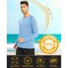 imageMAGCOMSEN Mens Long Sleeve Shirts UPF 50 UV Sun Protection Athletic Shirts for Hiking Running Workout Rash GuardBlue
