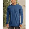 imageMAGCOMSEN Mens Long Sleeve Shirts UPF 50 UV Sun Protection Athletic Shirts for Hiking Running Workout Rash GuardBlue Grey
