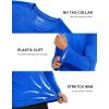 imageMAGCOMSEN Mens Long Sleeve Shirts UPF 50 UV Sun Protection Athletic Shirts for Hiking Running Workout Rash GuardBright Blue