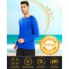 imageMAGCOMSEN Mens Long Sleeve Shirts UPF 50 UV Sun Protection Athletic Shirts for Hiking Running Workout Rash GuardBright Blue