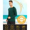 imageMAGCOMSEN Mens Long Sleeve Shirts UPF 50 UV Sun Protection Athletic Shirts for Hiking Running Workout Rash GuardDark Green