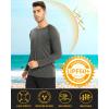 imageMAGCOMSEN Mens Long Sleeve Shirts UPF 50 UV Sun Protection Athletic Shirts for Hiking Running Workout Rash GuardDark Grey