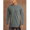 imageMAGCOMSEN Mens Long Sleeve Shirts UPF 50 UV Sun Protection Athletic Shirts for Hiking Running Workout Rash GuardDark Grey