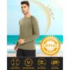 imageMAGCOMSEN Mens Long Sleeve Shirts UPF 50 UV Sun Protection Athletic Shirts for Hiking Running Workout Rash GuardDull Cyan