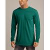 imageMAGCOMSEN Mens Long Sleeve Shirts UPF 50 UV Sun Protection Athletic Shirts for Hiking Running Workout Rash GuardEmerald Green