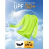 imageMAGCOMSEN Mens Long Sleeve Shirts UPF 50 UV Sun Protection Athletic Shirts for Hiking Running Workout Rash GuardFluorescent Green