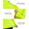 imageMAGCOMSEN Mens Long Sleeve Shirts UPF 50 UV Sun Protection Athletic Shirts for Hiking Running Workout Rash GuardFluorescent Green