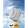 imageMAGCOMSEN Mens Long Sleeve Shirts UPF 50 UV Sun Protection Athletic Shirts for Hiking Running Workout Rash GuardGrey
