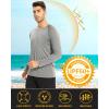 imageMAGCOMSEN Mens Long Sleeve Shirts UPF 50 UV Sun Protection Athletic Shirts for Hiking Running Workout Rash GuardGrey