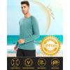 imageMAGCOMSEN Mens Long Sleeve Shirts UPF 50 UV Sun Protection Athletic Shirts for Hiking Running Workout Rash GuardGrey Green