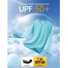 imageMAGCOMSEN Mens Long Sleeve Shirts UPF 50 UV Sun Protection Athletic Shirts for Hiking Running Workout Rash GuardIce Blue