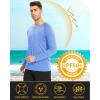 imageMAGCOMSEN Mens Long Sleeve Shirts UPF 50 UV Sun Protection Athletic Shirts for Hiking Running Workout Rash GuardLight Blue