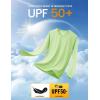 imageMAGCOMSEN Mens Long Sleeve Shirts UPF 50 UV Sun Protection Athletic Shirts for Hiking Running Workout Rash GuardLight Green