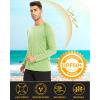 imageMAGCOMSEN Mens Long Sleeve Shirts UPF 50 UV Sun Protection Athletic Shirts for Hiking Running Workout Rash GuardLight Green