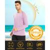 imageMAGCOMSEN Mens Long Sleeve Shirts UPF 50 UV Sun Protection Athletic Shirts for Hiking Running Workout Rash GuardLight Pink
