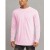 imageMAGCOMSEN Mens Long Sleeve Shirts UPF 50 UV Sun Protection Athletic Shirts for Hiking Running Workout Rash GuardLight Pink