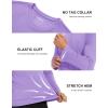 imageMAGCOMSEN Mens Long Sleeve Shirts UPF 50 UV Sun Protection Athletic Shirts for Hiking Running Workout Rash GuardLight Purple