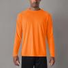 imageMAGCOMSEN Mens Long Sleeve Shirts UPF 50 UV Sun Protection Athletic Shirts for Hiking Running Workout Rash GuardOrange