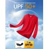 imageMAGCOMSEN Mens Long Sleeve Shirts UPF 50 UV Sun Protection Athletic Shirts for Hiking Running Workout Rash GuardTomato
