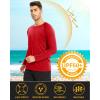 imageMAGCOMSEN Mens Long Sleeve Shirts UPF 50 UV Sun Protection Athletic Shirts for Hiking Running Workout Rash GuardTomato