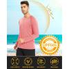 imageMAGCOMSEN Mens Long Sleeve Shirts UPF 50 UV Sun Protection Athletic Shirts for Hiking Running Workout Rash GuardWatermelon Red