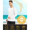 imageMAGCOMSEN Mens Long Sleeve Shirts UPF 50 UV Sun Protection Athletic Shirts for Hiking Running Workout Rash GuardWhite