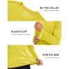 imageMAGCOMSEN Mens Long Sleeve Shirts UPF 50 UV Sun Protection Athletic Shirts for Hiking Running Workout Rash GuardYellow
