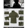 imageMAGCOMSEN Mens Tactical Military Shirts 14 Zip Short Sleeve Slim Fit Camo ShirtArmy Green