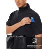 imageMAGCOMSEN Mens Tactical Military Shirts 14 Zip Short Sleeve Slim Fit Camo ShirtBlack