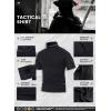 imageMAGCOMSEN Mens Tactical Military Shirts 14 Zip Short Sleeve Slim Fit Camo ShirtBlack