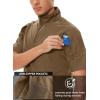 imageMAGCOMSEN Mens Tactical Military Shirts 14 Zip Short Sleeve Slim Fit Camo ShirtBrown