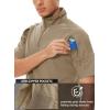 imageMAGCOMSEN Mens Tactical Military Shirts 14 Zip Short Sleeve Slim Fit Camo ShirtKhaki
