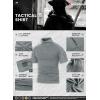 imageMAGCOMSEN Mens Tactical Military Shirts 14 Zip Short Sleeve Slim Fit Camo ShirtLight Grey