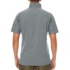imageMAGCOMSEN Mens Tactical Military Shirts 14 Zip Short Sleeve Slim Fit Camo ShirtLight Grey