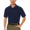 imageMAGCOMSEN Mens Tactical Military Shirts 14 Zip Short Sleeve Slim Fit Camo ShirtNavy